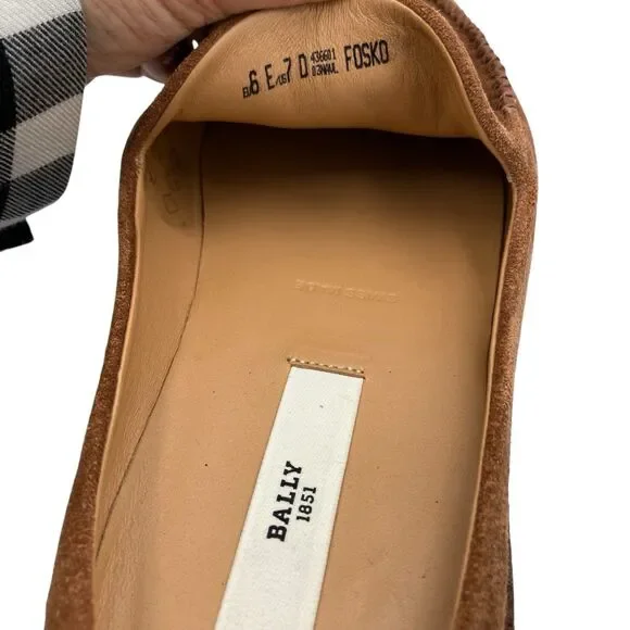 Bally Fosko Men 7 Cuero Calf Suede Leather Mules & Clogs Slipper MSRP $1130 NWOB Bally Fosko Men main image 2